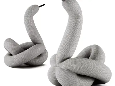 Balloon Swan Sculpture 3D model purchase