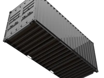 20FT ISO Shipping Container  3D model