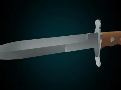 MVSN knife Low-poly 3D model