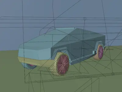 tesla cybertruck 3d model 3D model