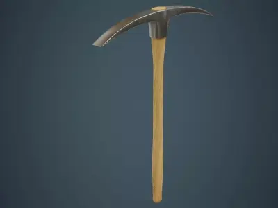 Pickaxe 1A Low-poly 3D model