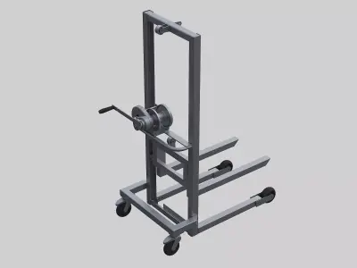 Manual forklift 3D model purchase