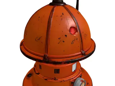 Industrial SciFi Beacon Station 3D model