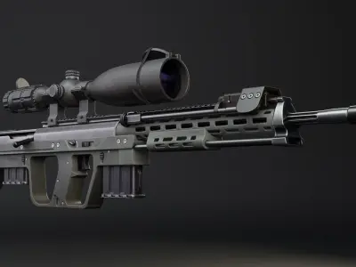 DSR 1 modified Low-poly 3D model