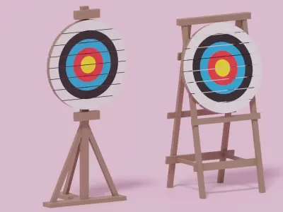 Archery Target 3D model buy