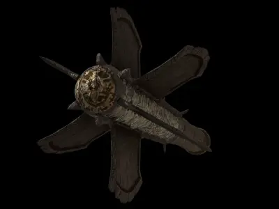 Wand old weapon 3D model