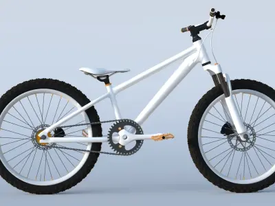 Single Speed Mountain Bike 3D model