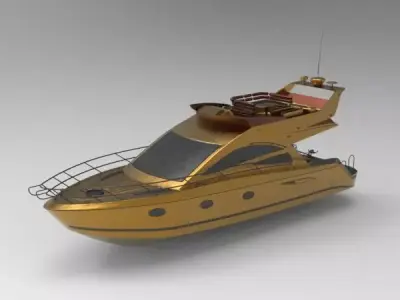 yacht 3D model 11