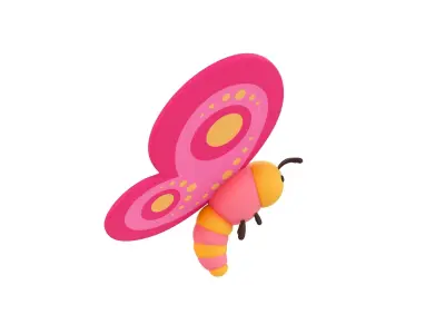 Character203 Butterfly 3D model
