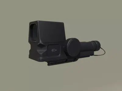 1P87 Valday PK-120 Holographic Sight Low-poly 3D model