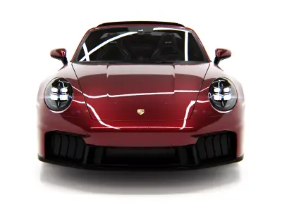 Porsche 911 Targa 4 GTS 2025 Low-poly 3D model