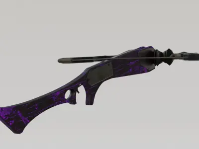 Dark Crossbow Low-poly 3D model