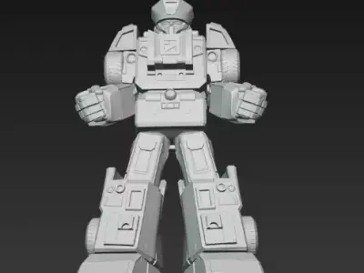 Siren Blaster Rescuezord set Power Rangers 3D print model