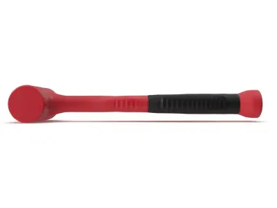 32oz Dead Blow Soft Grip Handle Hammer Low-poly 3D model