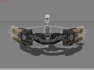 Crossbows  Low-poly 3D model