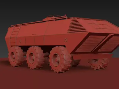 Military Stryker Vehicle 3D model