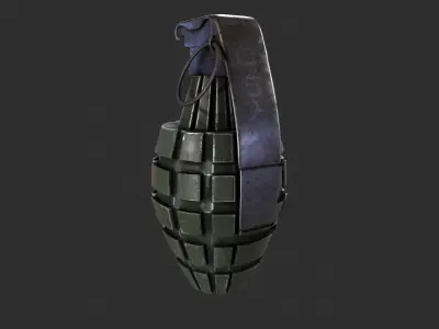 Hand Grenade Free low-poly 3D model order