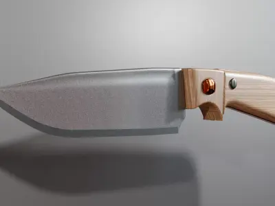 HUNTING KNIFE 3D model 4