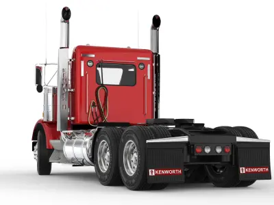 Kenworth T800 Daycab 2005 - present 3D model