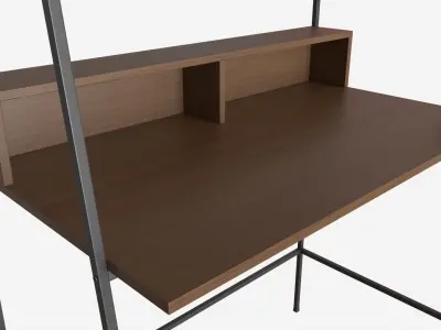 Urban Industrial Ladder Desk 3D model
