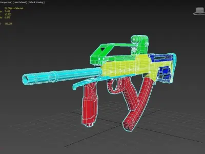 Machine Gun 3D model 22