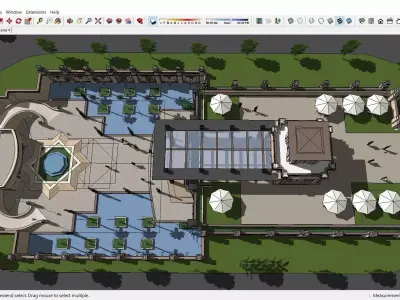 Sketchup Recreational Tourism building A2 3D model