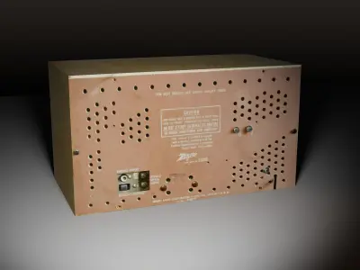 Vintage Radio 3D model