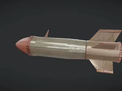 military aerial bomb 3D model