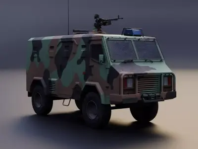 Alvis Tactica - Blender Game-Ready Asset Low-poly 3D model