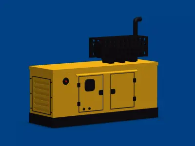 Electric-diesel-generator generator 3D print model