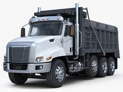 Truck Tipper construction equipment 3D model