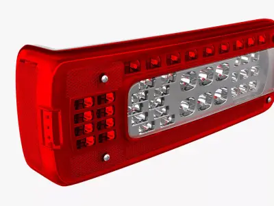 Truck taillight LED 3D model