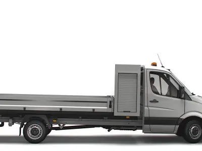 Mercedes Benz Sprinter Single Cab Tipper Toolpod 2018 3D model
