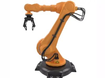 industrial robot arm Low-poly 3D model purchase