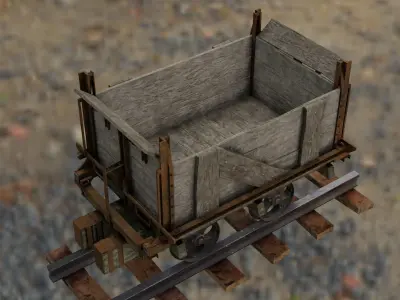 Mine Wagon 3D model