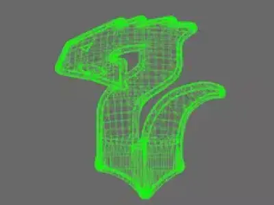 Void Serpents DV04 Shoulder Symbols LEFT 3D print model