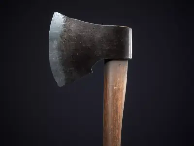 Classic Axe Low-poly 3D model