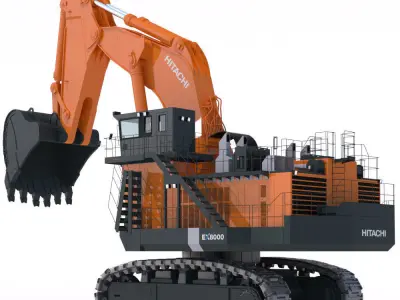 Excavator Hitachi EX8000 3D model