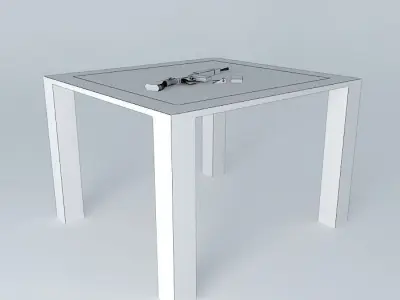 Armalite AR-16 on a table Free 3D model