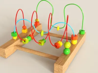 Roller coaster toy for kidsmodel 3D model