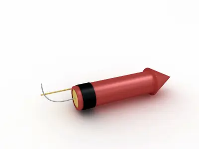 Rocket Firework 3D model purchase