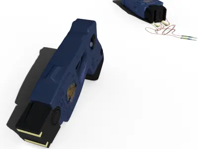 Taser Gun Low-poly 3D model