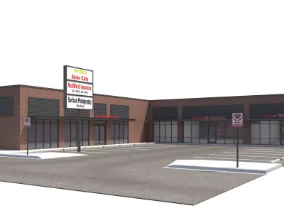Retail-101 Retail Store 3D model