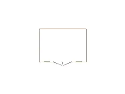 Simple Exterior Sketch by Aerial - 6-10 SQ - Xactimate 3D model