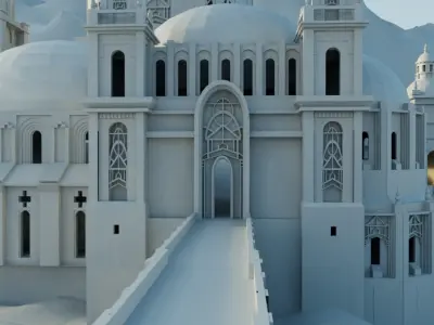 Fantasy Castle  3D model 1 3D model