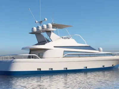3D Boat motor yacht 3D model