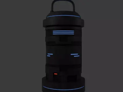 Cyberpunk Barrel  Low-Poly 3D Mode Low-poly 3D model