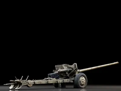 Soviet Artillery Gun 3D model