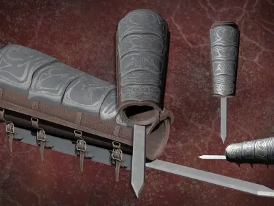 ASN Creed Hidden Blade Altair Low  IbnLaAhadAltairWarrior Free 3D model