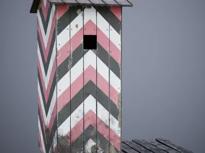 Guardhouse Low-poly 3D model